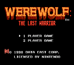 Werewolf - The Last Warrior (Europe)